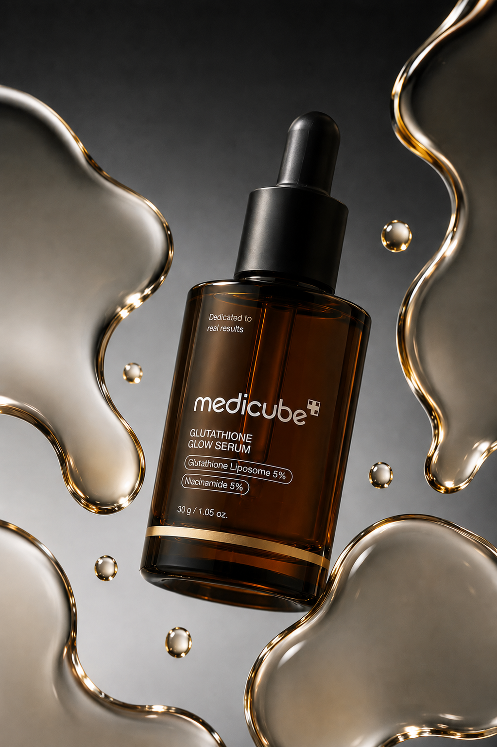 Medicube serum in glossy liquid forms