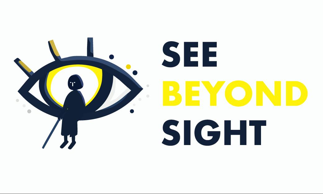See Beyond Sight horizontal identity