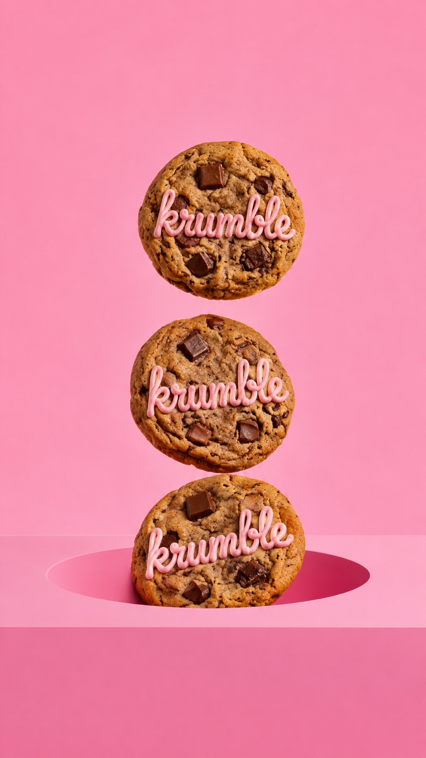 Original stacked Krumble cookie visual